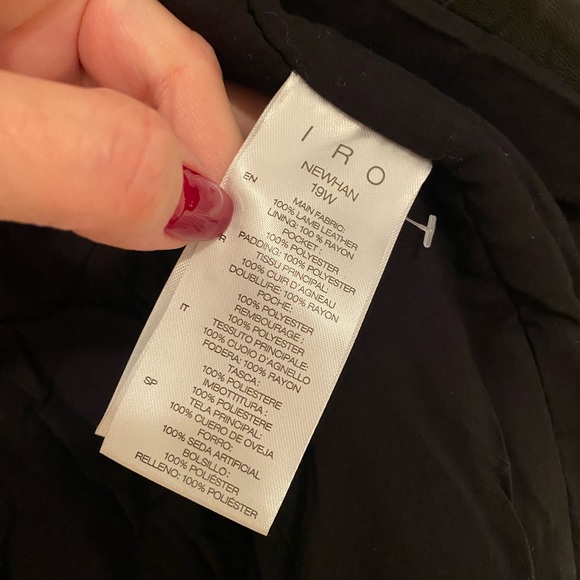 IRO Newhawn Leather Jacket - Picture 11 of 12